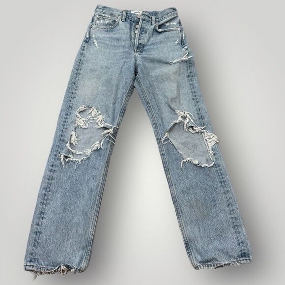 Agolde 90s mid rise loose fit jeans in Fallout wash Size 24 - Picture 3 of 10